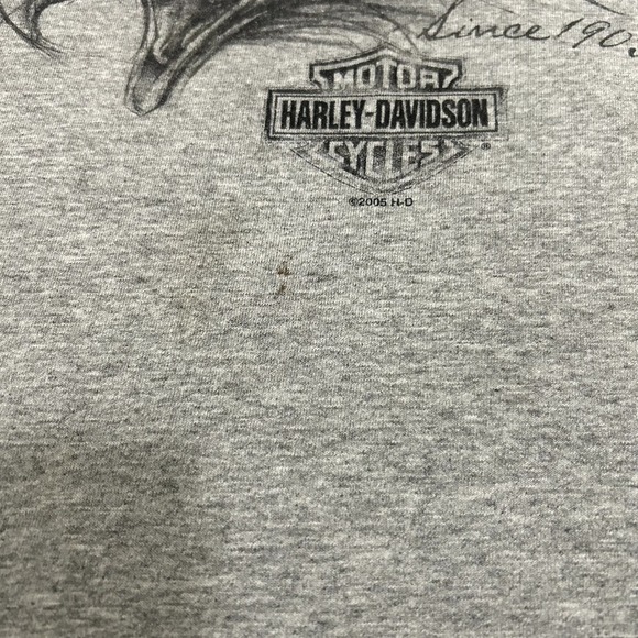 Harley Davidson Shirt Mens Extra Large Gray Eagle Alligator Florida Crew Neck - Picture 6 of 15